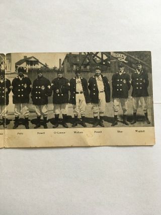 1908 St Louis Browns Tri - Fold Postcard Extremely Rare 4