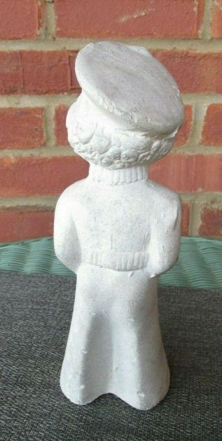 Vintage 1940 ' s Chalkware Carnival Prize Doll Sailor GIRL Figurine 9 inch Tall 4