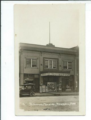 Marshall Mn Minnesota Rppc Postcard Barrymore Theatre