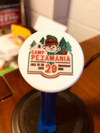 Pez 2019 Camp Pezamania Convention Green Hat Version.  Sweet Dispenser