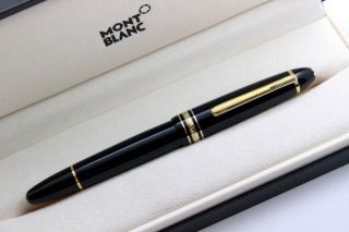 Montblanc Meisterstuck 146 - Fountain Pen - Precious Black Resin & Gold - 90 