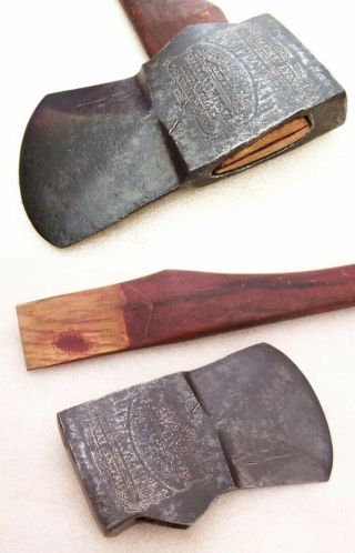 VTG KELLY PERFECT AXE EMBOSSED 1 SIDE 1889 PAT LOUISVILLE KENTUCKY HICKORY HANDL 7