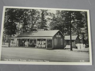 Rppc Of The Blanket Store In Pleasant View Tennessee / 1951