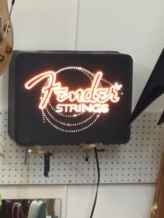Fender Guitar Strings Fiber Optic Dealer Sign