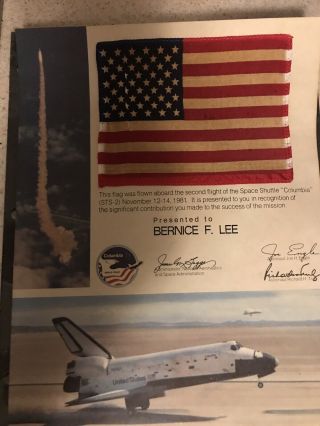 Nasa Space Shuttle Sts - 2 Flown Flag