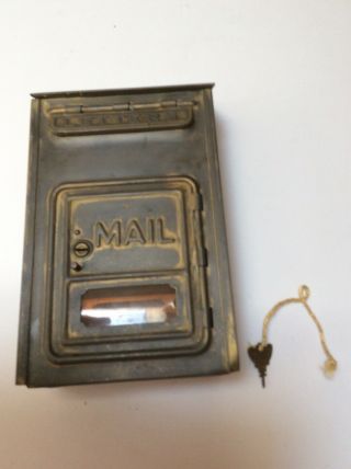 Vintage Corbin 10.  5 " By 6 " X 3 " Wall Mount Mail Box With Key.  This Is An Oldie