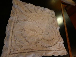 Vintage Mia Armand Of Beverly Hills Embroidered & Lace Pillow Cover