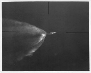 Apollo 15 / Orig Nasa 8x10 Press Photo - Long Range Tracking Of Launch