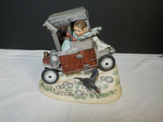 The 12 Norman Rockwell Porcelain Figurines - Series Ii " Soap Box Racer "