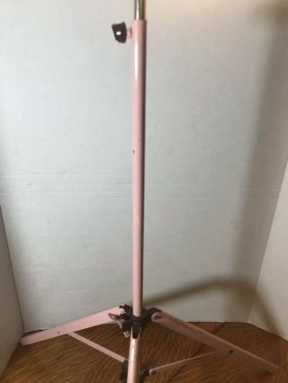 Vintage Mid Century Pink Adjustable Tripod Floor Lamp 4