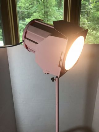 Vintage Mid Century Pink Adjustable Tripod Floor Lamp 7