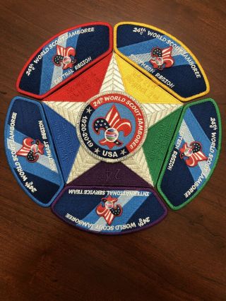 24th World Scout Jamboree 2019 Patch Bsa Contingent Set