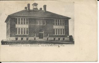 1909 Reisterstown Md Franklin High School Ebaugh Maud Grim Halethorpe Baltimore