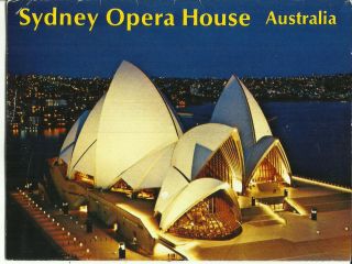 Australia Postcard View Folder - Sydney Opera House,  Sydney,  Nsw,  Opening 1973