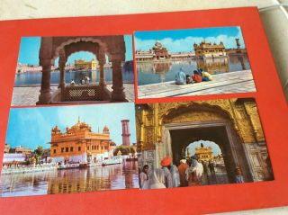 Golden Temple,  Amritsar,  India X 4 Postcards