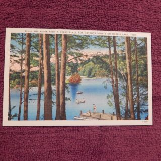 Vintage Postcard Big Ridge Park A Great Place For Sports On Norris Lake,  Tenn.