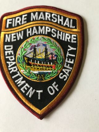 Fire Marshal Investigator Enforcement State Of Hampshire Nh Fire Patch