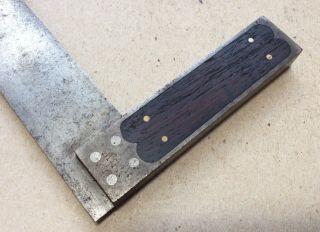 ST.  JOHNSBURY TOOL CO.  10” INLAYED TRY SQUARE 6