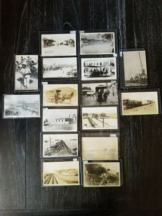 Real Photo Postcards: 16 Views Of Old Mexico.  Scenes Of Tijuana,  San Salvador A