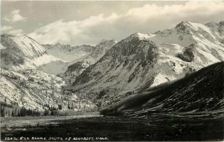 Rppc Postcard 1047 Elk Mountain Range South Of Ashcroft Co Pitkin County