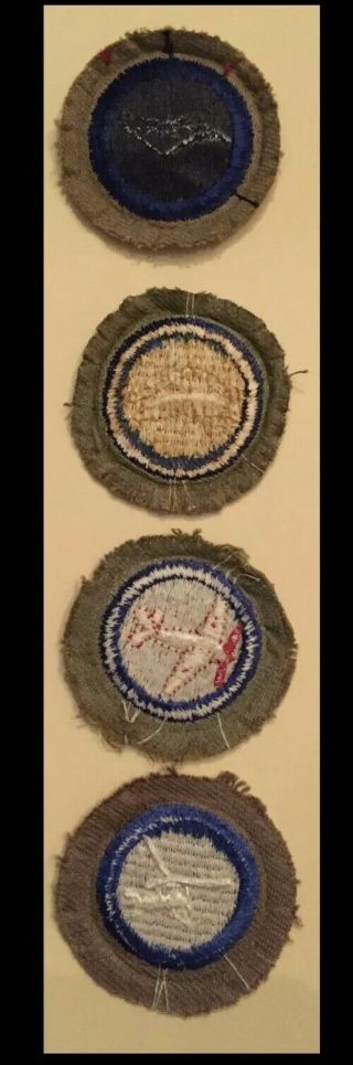 Boy Scout Air Scout Merit Badge Blue Set 2