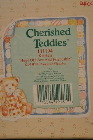Cherished Teddies - Kristen - 141194 - Hugs Of Love and Friendship - Penguins 4