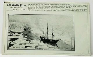 Postcard British Antarctic Expedition 1901 - 04 
