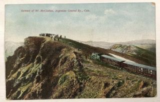 Mt.  Mcclellan Argentine Central Railroad Colorado Train Rr Vintage Postcard