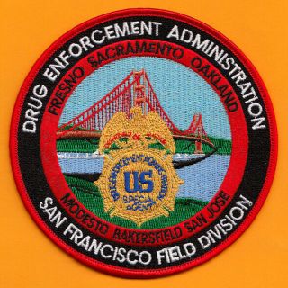 C9 Dea San Francisco Enforcement Agency Fed Police Patch Hidta Drugs San Jose