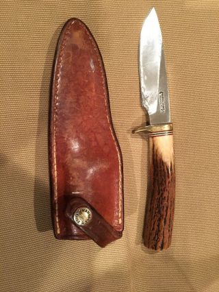 Randall Made Knife - “s” - With Sheath With 4” Blade - Total Length Is 8 1/4”