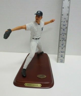 Randy Johnson (york Yankees) Danbury Figurine W/ Stand