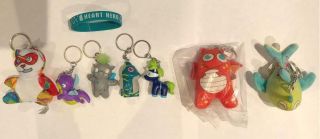 American Heart Association 2019 Complete 7 Piece Key Chain Set With Fiery