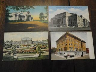 18 Vintage Postcards Of St.  Louis Missouri