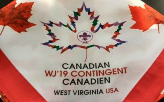 24th World Scout Jamboree 2019 Canadian Contingent Maple Leaf Neckerchief