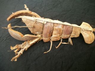 Drift Wood Lobster Table/wall Decoration Hand Made 15.  5 Inches Long Vintage