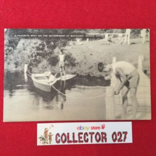 Boy Scout Vintage Camp Postcard The Waterfront At Boyhaven Middle Grove Ny