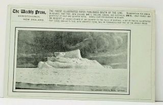 Postcard British Antarctic Expedition 1901 - 04 The Largest Iceberg Seen F4