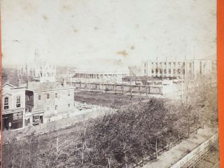 1880s Utah Salt Lake City Stereoview Mormon Temple Construction By Savage
