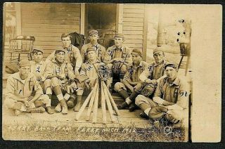 Ferry Michigan,  Co.  Champion City Baseball Team With Names,  1912 Rppc Postcard