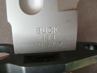 BUCK 188 USA M9 Phrobis III BAYONET W SCABBARD PAPERWORK & BOX,  1987 4