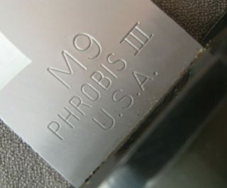 BUCK 188 USA M9 Phrobis III BAYONET W SCABBARD PAPERWORK & BOX,  1987 5