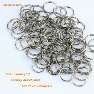 Stainless Steel 25mm 1 " Key Rings Key Chains 1 Inch Split Rings 5 - 10000pcs