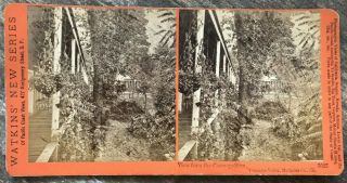 1870s California Stereoview View From The Cosmopolitan Yosemite Carleton Watkins