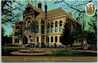 Boise,  Idaho Postcard State Capitol Building Embossed C1910s
