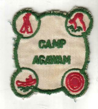 Vintage " Camp Agawam " Boy Scout Patch -