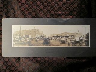 Panoramic Photo Of Buggies And Wagons On Main St.  Jacksonville,  Texas