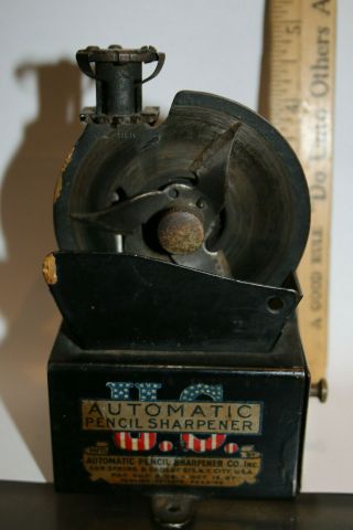 Antique Vintage US Automatic Pencil Sharpener Patent Oct.  1907 WOW JSH 2