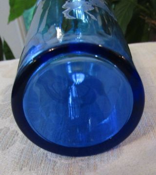 6 Vintage Hazel Atlas Glass TEXAS CENTENNIAL EXPO DALLAS 1936 Alamo Blue Glasses 5