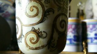 19C Antique French Chinoiserie Coromandel Lacquer Porcelain Gilt Bronze Inkstand 6