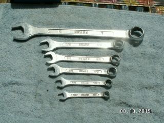 Vintage Sears 6 Pc Forged Combo Wrenches Japan